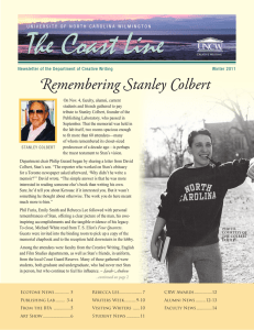 The Coast Line Remembering Stanley Colbert