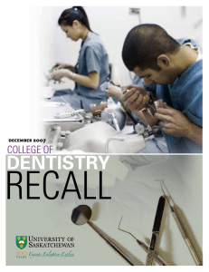 RECALL DENTISTRY COLLEGE OF (&amp;&amp;-