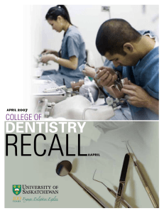 RECALL DENTISTRY COLLEGE OF (&amp;&amp;-