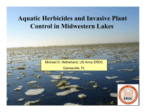 Aquatic Herbicides and Invasive Plant Control in Midwestern Lakes Gainesville, FL