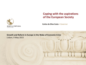 Coping with the aspirations of the European Society Lisbon, 9 May 2015