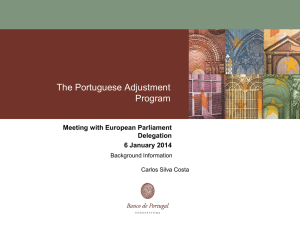 The Portuguese Adjustment Program Meeting with European Parliament Delegation
