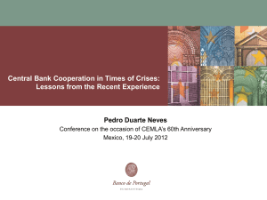Central Bank Cooperation in Times of Crises: Pedro Duarte Neves