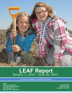 LEAF Report January 1, 2012 - June 30, 2013