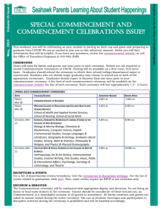 Special Commencement and Commencement Celebrations Issue!!  3