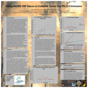 Using MODIS FRP Values to Estimate Forest Fire PM 2.5...