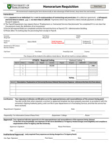 Honorarium Requisition Print Form