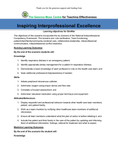 Inspiring Interprofessional Excellence The Gwenna Moss Centre for Teaching Effectiveness