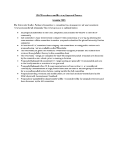 USAC Procedures and Review/Approval Process January 2015 .