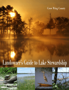Landowner’s Guide to Lake Stewardship Crow Wing County