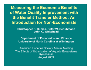 Measuring the Economic Benefits of Water Quality Improvement with Introduction for Non-Economists