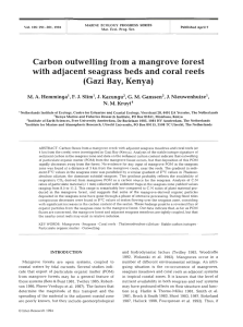 Carbon outwelling from a mangrove forest (Gazi Bay, Kenya) Kazungu2,