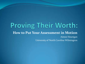 How to Put Your Assessment in Motion Aimee Hourigan