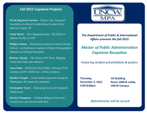 Fall 2015 Capstone Projects
