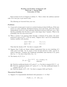 Reading and Problem Assignment #8 Math 501–1, Spring 2006 University of Utah