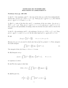MATH 5010–001 SUMMER 2003 SOLUTIONS TO ASSIGNMENT 8 Problems from pp. 290–295: