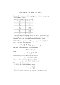 Math 6010, Fall 2004: Homework