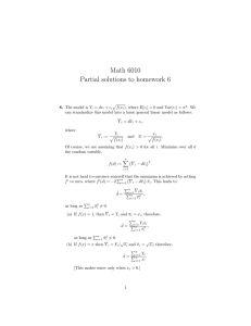 Math 6010 Partial solutions to homework 6