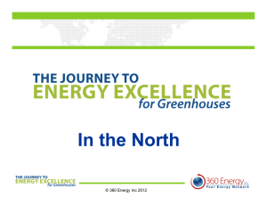 In the North © 360 Energy Inc 2012