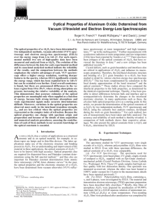 Optical Properties of Aluminum Oxide: Determined from
