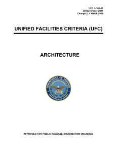 UNIFIED FACILITIES CRITERIA (UFC) ARCHITECTURE