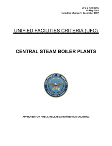 UNIFIED FACILITIES CRITERIA (UFC) CENTRAL STEAM BOILER PLANTS