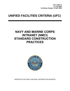UNIFIED FACILITIES CRITERIA (UFC) NAVY AND MARINE CORPS INTRANET (NMCI)