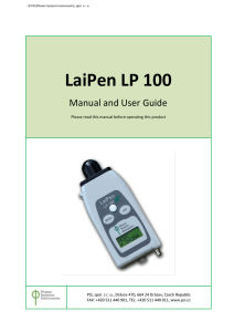 LaiPen LP 100  Manual and User Guide
