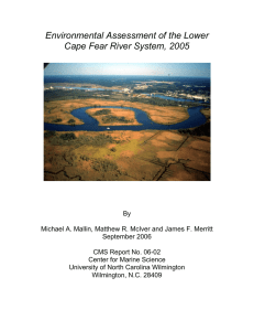 Environmental Assessment of the Lower Cape Fear River System, 2005