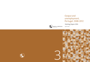 3 Output and unemployment, Portugal, 2008-2012