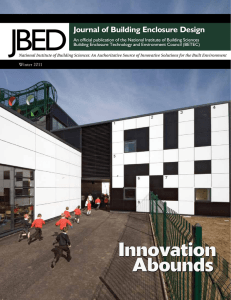JBED Journal of Building Enclosure Design