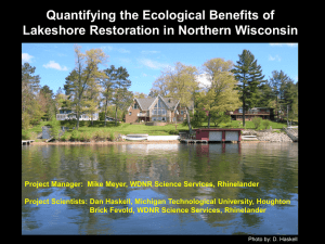Quantifying the Ecological Benefits of Lakeshore Restoration in Northern Wisconsin