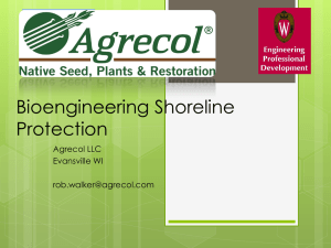 Bioengineering Shoreline Protection Insert Company Logo Here (first