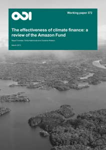 The effectiveness of climate finance: a review of the Amazon Fund