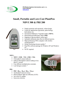 Small, Portable and Low-Cost PlantPen NDVI 300 &amp; PRI 200