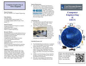 Computer Engineering @ EECS Snapshot