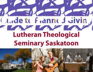 Lutheran Theological Seminary Saskatoon