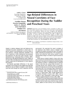 Age-Related Differences in Neural Correlates of Face Leslie J. Carver