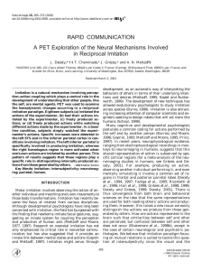 RAPID COMMUNICATION A PET Exploration of the Neural Mechanisms Involved J. Decety,*