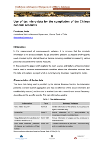 Use  of  tax  micro-data  for ... national accounts  Introduction