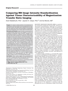 Comparing MR Image Intensity Standardization Against Tissue Characterizability of Magnetization
