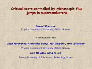 Critical state controlled by microscopic flux jumps in superconductors