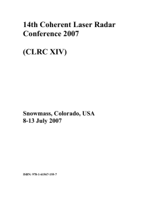 14th Coherent Laser Radar  Conference 2007 (CLRC XIV)