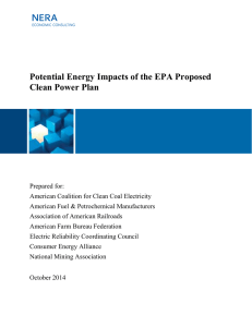 Potential Energy Impacts of the EPA Proposed Clean Power Plan