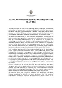 EU‐wide stress test: main results for the Portuguese banks  15 July 2011 