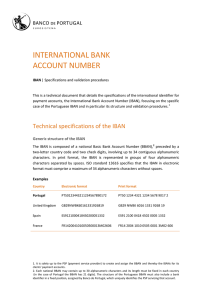 INTERNATIONAL BANK ACCOUNT NUMBER