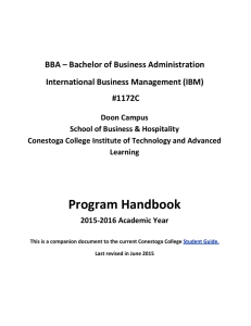 BBA – Bachelor of Business Administration International Business Management (IBM) #1172C