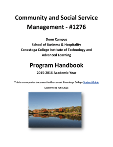 Community and Social Service Management - #1276