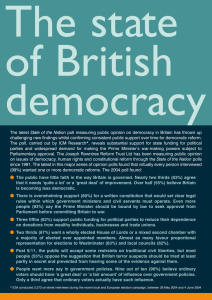 The state of British democracy