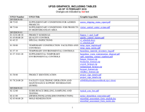 UFGS GRAPHICS, INCLUDING TABLES